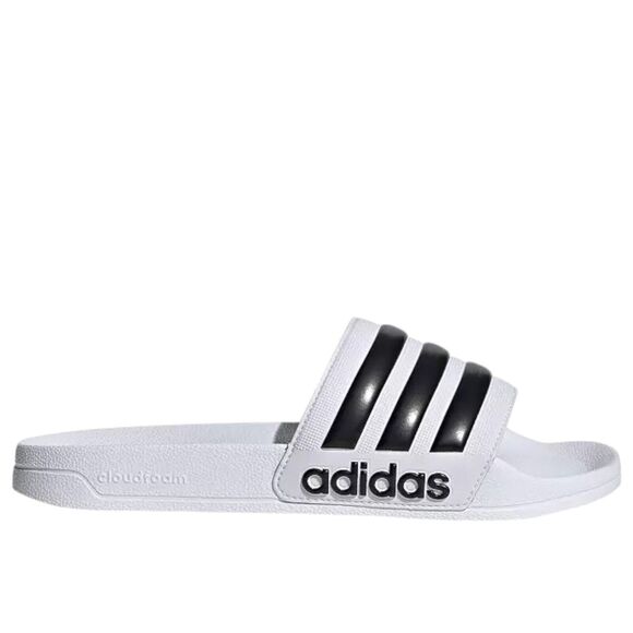 adidas Other - adidas Slides Men's Size 12 Adilette Shower White/Core Black/White Sandals